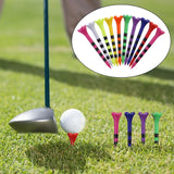 Maxbell 10x Golf Tees Outdoor Golf Accessories Practice for Golfer Beginners Players 70mm