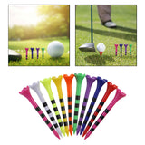 Maxbell 10x Golf Tees Outdoor Golf Accessories Practice for Golfer Beginners Players 70mm