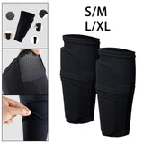 Maxbell Soccer Shin Guard Socks Warm Soccer Shine Pads for Running Kicking Ball Kids S