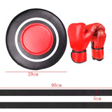 Maxbell Wall Mounted Punching Pad Adults Boxing Wall Target for Exercise Gym Workout Red Adult Gloves