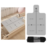 Maxbell Pilates Reformer Mat Towel Sweat Absorbing Portable Pilate Training Yoga Pad Body Position Line