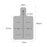 Maxbell Pilates Reformer Mat Towel Sweat Absorbing Portable Pilate Training Yoga Pad Body Position Line