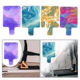 Maxbell Pilates Reformer Mat Soft Exercise Mat Meditation Pad Pilates Reformer Cover Blue and Orange