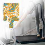 Maxbell Pilates Reformer Mat Soft Exercise Mat Meditation Pad Pilates Reformer Cover Blue and Orange
