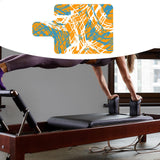 Maxbell Pilates Reformer Mat Soft Exercise Mat Meditation Pad Pilates Reformer Cover Blue and Orange