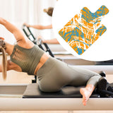 Maxbell Pilates Reformer Mat Soft Exercise Mat Meditation Pad Pilates Reformer Cover Blue and Orange