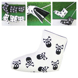 Maxbell Golf Club Cover Golf Putter Cap Protector Sleeve Wrap Golf Putter Head Cover White L Shaped