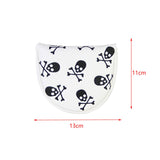 Maxbell Golf Club Cover Golf Putter Cap Protector Sleeve Wrap Golf Putter Head Cover White Semicircle