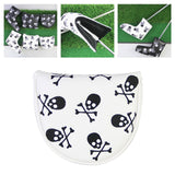 Maxbell Golf Club Cover Golf Putter Cap Protector Sleeve Wrap Golf Putter Head Cover White Semicircle