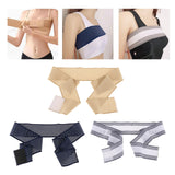 Breast Compression Band Breast Compression Support Wrap for Gym Jumping Rope Beige