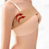 Breast Compression Band Breast Compression Support Wrap for Gym Jumping Rope Beige