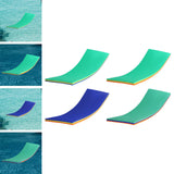 Maxbell Maxbell Water Float Mat 3 Layer Water Blanket Floats Mattress for Boating Lake River Yellow Green Blue
