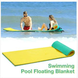 Maxbell Maxbell Water Float Mat 3 Layer Water Blanket Floats Mattress for Boating Lake River Yellow Green Blue