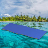 Maxbell Maxbell Water Float Mat 3 Layer Water Blanket Floats Mattress for Boating Lake River Yellow Green Blue