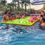 Maxbell Maxbell Water Float Mat 3 Layer Water Blanket Floats Mattress for Boating Lake River Yellow Green Blue