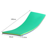 Maxbell Maxbell Water Float Mat 3 Layer Water Blanket Floats Mattress for Boating Lake River Yellow Green Blue