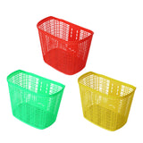 Maxbell Maxbell Plastic Bike Basket Large Capacity Bicycle Basket Travel Easy Install Picnic Red