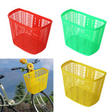 Maxbell Maxbell Plastic Bike Basket Large Capacity Bicycle Basket Travel Easy Install Picnic Red