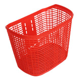Maxbell Maxbell Plastic Bike Basket Large Capacity Bicycle Basket Travel Easy Install Picnic Red