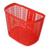 Maxbell Maxbell Plastic Bike Basket Large Capacity Bicycle Basket Travel Easy Install Picnic Red
