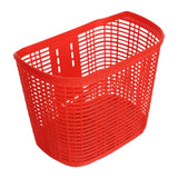 Maxbell Maxbell Plastic Bike Basket Large Capacity Bicycle Basket Travel Easy Install Picnic Red