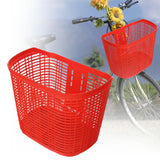 Maxbell Maxbell Plastic Bike Basket Large Capacity Bicycle Basket Travel Easy Install Picnic Red