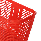 Maxbell Maxbell Plastic Bike Basket Large Capacity Bicycle Basket Travel Easy Install Picnic Red