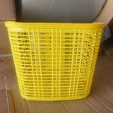 Maxbell Maxbell Plastic Bike Basket Large Capacity Bicycle Basket Travel Easy Install Picnic Yellow