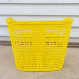 Maxbell Maxbell Plastic Bike Basket Large Capacity Bicycle Basket Travel Easy Install Picnic Yellow