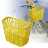 Maxbell Maxbell Plastic Bike Basket Large Capacity Bicycle Basket Travel Easy Install Picnic Yellow