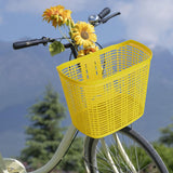 Maxbell Maxbell Plastic Bike Basket Large Capacity Bicycle Basket Travel Easy Install Picnic Yellow