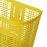 Maxbell Maxbell Plastic Bike Basket Large Capacity Bicycle Basket Travel Easy Install Picnic Yellow