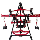 Maxbell Pull Down Bar Storage Rack Iron Triangle Stand Accessory for Indoor Exercise
