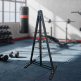 Maxbell Pull Down Bar Storage Rack Iron Triangle Stand Accessory for Indoor Exercise