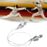 Maxbell Fencing Body Cord Pin Plug Universal Clear Wire Fencing Head Wire Clamp Clip