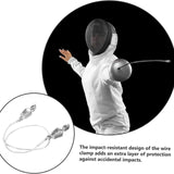 Maxbell Fencing Body Cord Pin Plug Universal Clear Wire Fencing Head Wire Clamp Clip