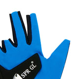 Maxbell Open Pool Cue Glove Left Hand Portable Snooker Accessories Snooker Cue Glove Blue