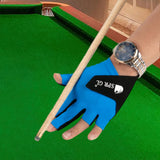 Maxbell Open Pool Cue Glove Left Hand Portable Snooker Accessories Snooker Cue Glove Blue