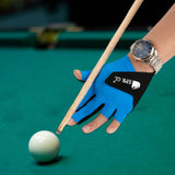 Maxbell Open Pool Cue Glove Left Hand Portable Snooker Accessories Snooker Cue Glove Blue