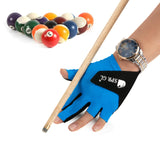 Maxbell Open Pool Cue Glove Left Hand Portable Snooker Accessories Snooker Cue Glove Blue