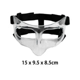 Maxbell Basketball Mask Face for Broken Nose for Softball Party Soccer Clear Black Sticker