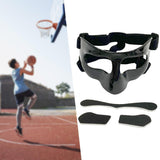 Maxbell Basketball Mask Face for Broken Nose for Softball Party Soccer Black Clear Sticker