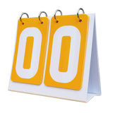 Maxbell Maxbell Sports Scoreboard 2 digits Tabletop Score Flipper for Basketball Tennis Ball Yellow