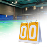 Maxbell Maxbell Sports Scoreboard 2 digits Tabletop Score Flipper for Basketball Tennis Ball Yellow