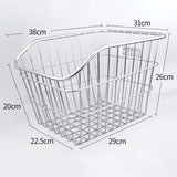 Maxbell Maxbell Rear Bike Basket Iron Bike Wire Basket for Outdoor Kid Foldable Bikes Hiking