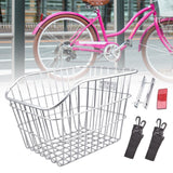 Maxbell Maxbell Rear Bike Basket Iron Bike Wire Basket for Outdoor Kid Foldable Bikes Hiking
