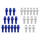 Maxbell Maxbell 26x Table Soccer Men Player Toys Home Foosball Table Parts Birthday Game Toy White Blue