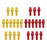 Maxbell Maxbell 26x Table Soccer Men Player Toys Home Foosball Table Parts Birthday Game Toy Red Yellow