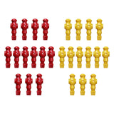 Maxbell Maxbell 26x Table Soccer Men Player Toys Home Foosball Table Parts Birthday Game Toy Red Yellow