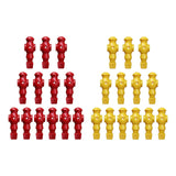 Maxbell Maxbell 26x Table Soccer Men Player Toys Home Foosball Table Parts Birthday Game Toy Red Yellow